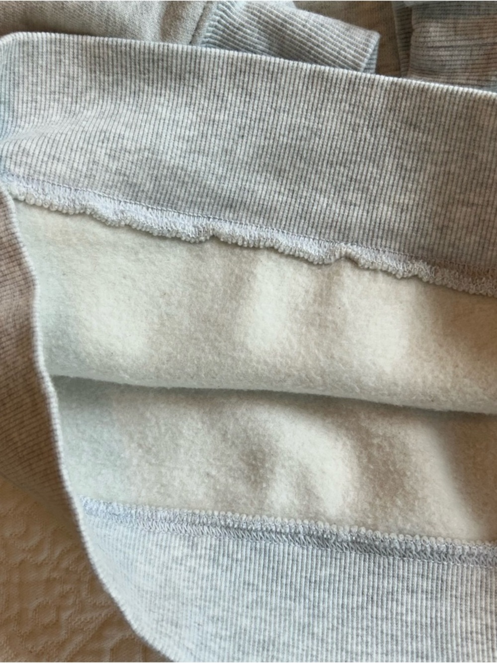 Aritzia sweat fleece Light Gray Pullover Hoodie Small - Picture 4 of 7